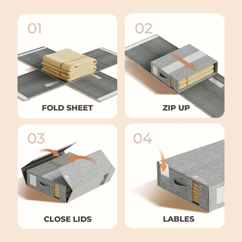 Closet Organizer for Blankets & Sheets
