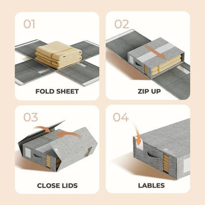Closet Organizer for Blankets & Sheets