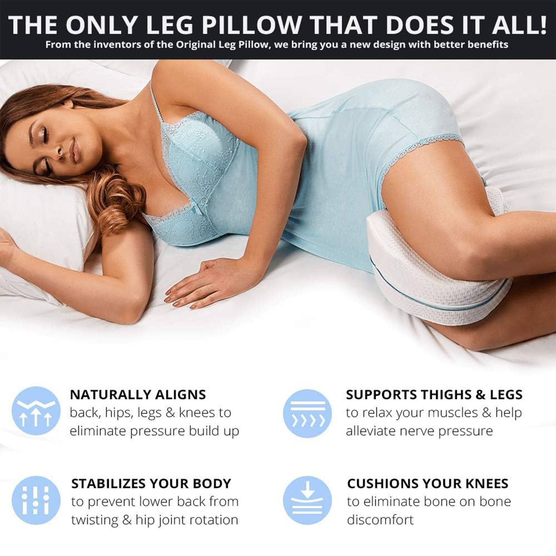 Ergonomic Leg Pillow