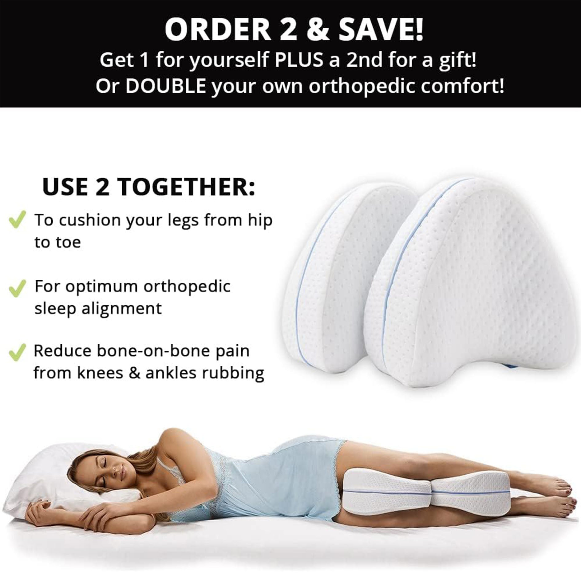Ergonomic Leg Pillow